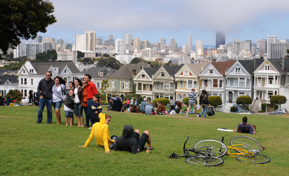 Splash of color before the icons: The Painted Ladies, San Francisco